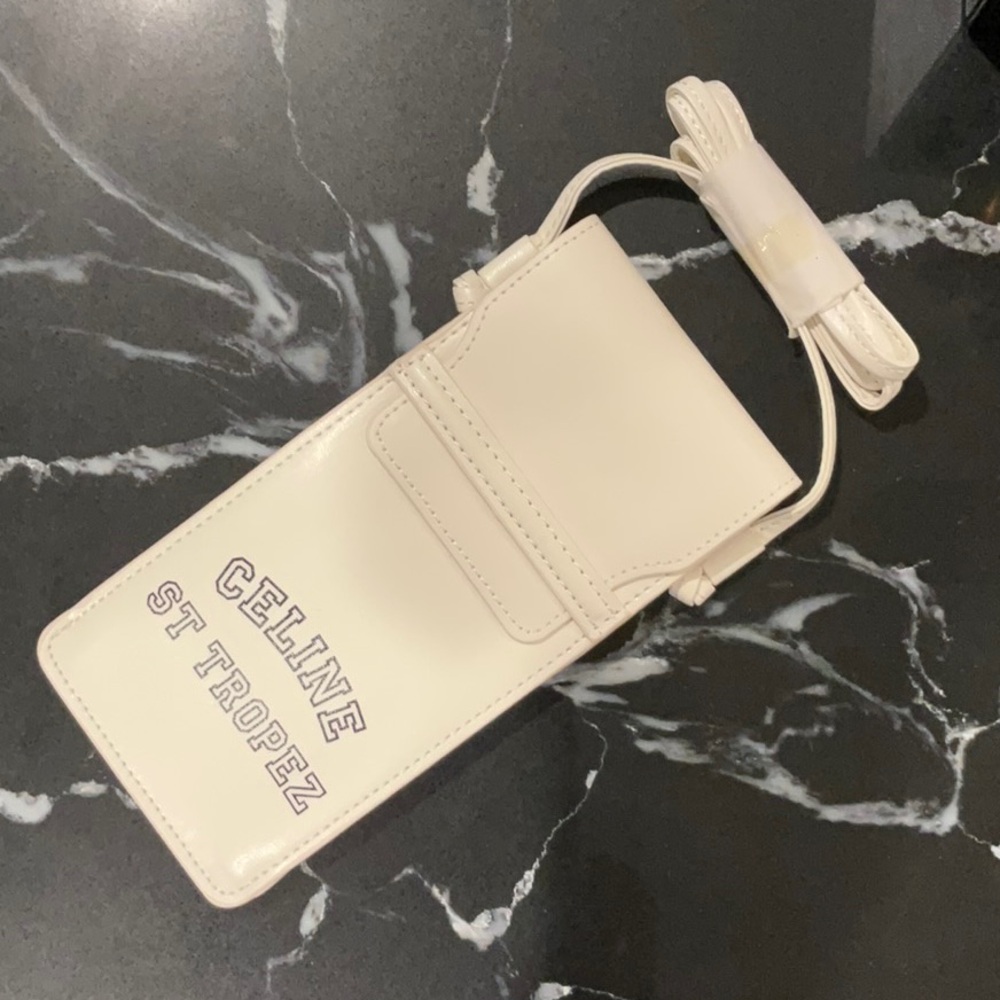 Celine Leather St. Tropez Crossbody Case *NEVER USED*
